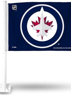 NEW NHL Winnipeg Jets 11X14 Window Mount 2-Sided Car Flag